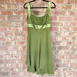 Liz Claiborne Green Babydoll Dress Size 4